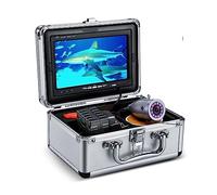 Underwater Fishing Camera, Fish Finder Kit 7 Inch Color Monitor Underwater 12pcs IR Fishing Camera 15M 30M 50M Cable Aluminum Carry Case Waterproof for Ice Lake Sea Boat Kayak Fishing(A IR 15M)