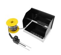 Underwater Fishing Camera, Ice Fishing Camera, 1080P 5MP, 5in Touch Screen, High Brightness, 49.2ft Cable with Fill Light for Underwater Exploration