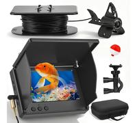 Underwater Fishing Camera, Portable Fish Finder Video Camera with 4.3 Inch IPS Display, 30M Cable, 5000mAh Battery, Waterproof 220° Wide Angle Infrared LED Night Vision for Ice River Boat Fishing