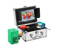 Underwater Fishing Camera, Portable Underwater 30 LEDs Fishing Camera Kit Support DVR 7 Inch Monitor Video Fish Detector 1000TVL For Ice/Sea(40M Cable - With DVR)