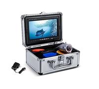 Underwater Fishing Camera, Underwater Fishing Camera 7 Inch Monitor 1000TVL IP68 Waterproof 15M/30M Cable Outdoor Sunvisor Winter Fishing Fish Finder for Ice Lake Sea Boat Kayak Fishing(15M Cable with