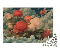 Underwater Flowers Fantasy 1000 Piece Coral Reef Close-up Jigsaw Puzzle For Adults Thick Card Board Relaxation Educational Game Wall Decoration & Gifts 38x26cm/1000pcs