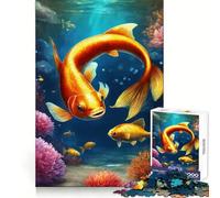Underwater Goldfish Paradise Jigsaw Puzzles for Adults1000 Pieces Mental Exercise Tranquil Escape Snug Lock Nice Gift (38x52cm)