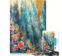 Underwater Jigsaw Puzzle1000 Pieces Mind Train Fun Clean Cut Sturdy Components Captivating Leisure for Cozy Indoors (38x52cm)