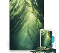 Underwater Kelp Forest 1000-piece Jigsaw Puzzles Brain Focus Game Expert Cutting Craftsmanship Fascinating Hobby for Idle Moments (38x52cm)