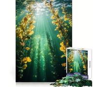 Underwater Kelp Forest Sunlight 1000 Piece Jigsaws for Teenagers Cognitive Recall Casual Relaxation Sharp Cut Ideal Present (50x75cm)