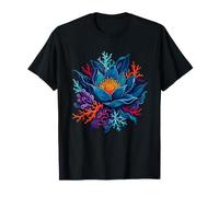 Underwater Lotus Coral Reef Ocean Magic Bloom T-Shirt