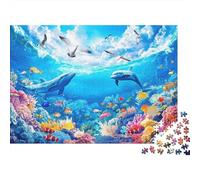 Underwater Marine Life_1 1000pc Jigsaw Puzzle Ultra Difficult Mind Relaxation Puzzle After-school Puzzle Activity Recycled Cardboard 38x26cm/1000pcs