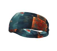 Underwater Market Sweat Headbands for Women & Men - Unique Customized Patterns, Non-Slip Wide Headband for Running, Gym, Yoga, and More - Stylish Hair Accessories