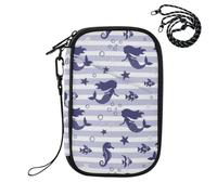 Underwater Mermaids Fish Purple Passport Holder for Travel Passport Case