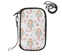 Underwater Mermaids Starfish Passport Holder for Travel Passport Wallet