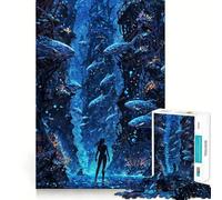 Underwater Metropolis Jigsaw Puzzle 1000 Think Boost Game Tight Lock No Loose Pieces Interactive Brain Challenge for Home (50x75cm)