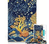 Underwater Ocean Dreamscape Jigsaw 1000 Pieces for Teenagers Memory Train Fun Clean Seamless Connection Relaxing Indoor Group Activity (38x26cm)