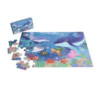 Underwater Ocean Floor Puzzle for Kids, 48 Pieces Jigsaw Puzzles for Kids Ages 3-5, Preschool Learning Toys for Toddlers and Gifts for Children Ages 4-8