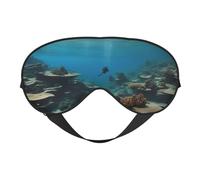 Underwater Ocean View Print Outdoor Travel Stylish Eye Mask Adjustable Sleep Camping Meditation Relaxation