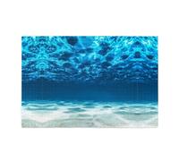 Underwater Ocean View Printed Adult Fun Puzzle wooden puzzle in a plastic box with letters printed on the back home decor party toy