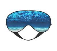 Underwater Ocean View Sleep Mask Night's Sleep Soft Eye Mask Adjustable Strap Works Nap Position Sleeping Aid