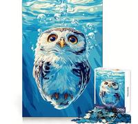 Underwater Owl Illustration Adult Jigsaw Puzzle1000 Pieces Memory Enhance Restful Pleasure Accurate Cut Ideal Present (38x52cm)
