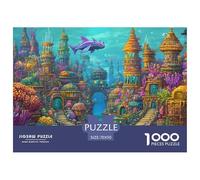Underwater Palace 1000 Pieces Jigsaw Puzzles For Adults Family Challenge Toys Stress Relieving Entertainment Exercise The Memory of The Brain for Adults And Kids, Age 12 Years Up 70x50cm/1000pcs