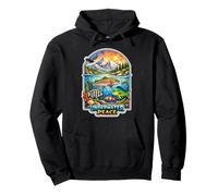 Underwater Peace Mountain Lake Ocean Scene Pullover Hoodie
