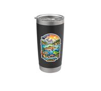 Underwater Peace Mountain Lake Ocean Scene Stainless Steel Insulated Tumbler