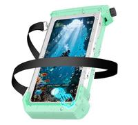 Underwater Phone Case for Snorkeling & Diving (50ft/15m), IP68 Waterproof Case for Swimming, Universal Underwater Touch Screen Case Compatible with iPhone (Blue+Silver, 5th Generation Phone Case)