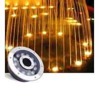Underwater Pond Lights - RGB Ring Fountain Lamp, Submersible 24V Low Voltage Waterproof Landscape Lighting, IP68 Rated for Outdoor Decoration