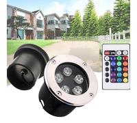 Underwater Pool Light - LED Ring Fountain Light, 12V Outdoor Recessed Pond Spotlight, IP68 Waterproof Submersible LED Light, LED Pool Lighting, Pond Landscape Lighting(24v,12W)