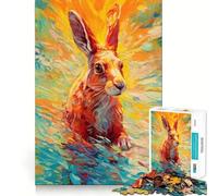 Underwater Rabbit 1000 Piece Jigsaws Creative Skill Toy Tight Lock No Loose Pieces Bonding Activity for Loved Ones (38x52cm)