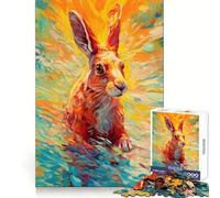 Underwater Rabbit 1000 Piece Jigsaws for Teenagers Cognitive Recall Casual Relaxation Sharp Cut Ideal Present (38x52cm)