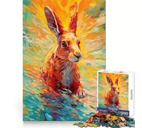 Underwater Rabbit 1000 Pieces Jigsaws Adults Puzzles Gifts Cognitive Skill Restful Activity Exact Cut Festive Gift (38x26cm)