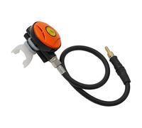 Underwater Rescue Ready Scuba Diving Regulator with Octopus and Hookah Hose Kit at 145PSI (Orange)