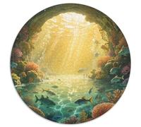 Underwater Scene Jigsaw Puzzles Puzzles for Adults Kids. 1000 Piece View Whimsical Challenge Toy Educational Game Home Decoration for Educational Games Gifts 1000pcs (67.5x67.5cm)