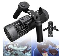 Underwater Scooter with Action Camera Mount - 40m Depth Rating, 3-Speed Adjustable, 25.2v, 3a, 2.5h Charging Time - Ideal for Diving Enthusiasts and Novices