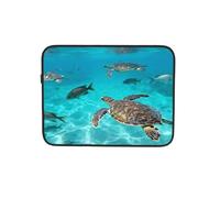 Underwater Sea Turtle Group Laptop Sleeve Case Notebook Computer Pouch Tablet Briefcase Carrying Bag for Work 13 Inch
