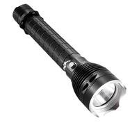 Underwater Search Torch Aluminum Alloy Diving Light with Extended Body, Secure Handling, Side Button for Backup Needs Dive Torch Underwater Lamp Search Light Low Hand Wet Grip Long Body Side Button