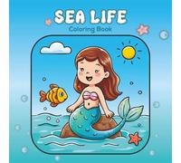 Underwater Smiles: Ocean Animals Coloring Book for Kids 52 Cute Hand-Drawn Sea Life Adventures for Creative Fun Under the Sea