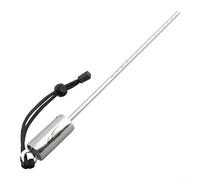 Underwater stainless steel diving rattle ding ding probe with hand strap for alerting dive partners and stabilizing body near underwater structures (Black)