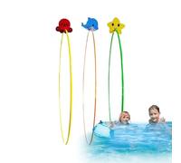 Underwater Swim Thru Rings - Fun Swimming Pool Toys Set, Water Sports Swim Rings, | Water Sports Pool, High Stability Swim Thru Diving Ring,Adjustable Swim Through Ho0ps for Children Aged 4-12