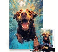 Underwater Terrier Adult Jigsaw Puzzles 1000 Pieces Enhance Recall Light Enjoyment Precision Cut Unique Gift (50x75cm)