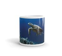 Underwater Turtle on Reef Mug - Scuba Diver Sea Creature Dive Diving #8209