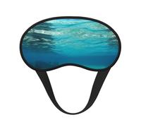 Underwater View of Tropical Beach Sleep Mask for Side Sleepers: Blackout Eye Masks for Sleeping - Soft Breathable Soft Eye Shade Cover for Travel - Adjustable Night Blindfold for Men Women Gifts