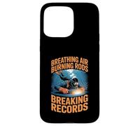 Underwater Welder Breathing Air Burning Rods Case for iPhone 15 Pro Max
