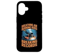 Underwater Welder Breathing Air Burning Rods Case for iPhone 16