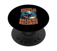 Underwater Welder Breathing Air Burning Rods PopSockets Adhesive PopGrip