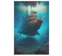 Underwater World 1000 Piece Jigsaw Puzzle- Brain Teaser Game for Adults & Children - Educational Activities Wooden Jigsaws （78×53cm）