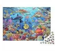 Underwater World 1000 Piece Jigsaw Puzzle Paper for Adults Coral Reef Jigsaw Puzzle Relaxation 70x50cm/1000pcs