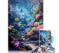Underwater World 1000 Piece Jigsaw Puzzles for Adults & Teens,Brain Teaser Game Wall Decoration Unique Birthday And Xmas Gifts 75x50cm