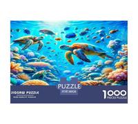 Underwater World 1000 Pieces Jigsaws for Adults Art Colorful DIY Craft Beautiful Home Decoration Uncover The Puzzle 38x26cm/1000pcs