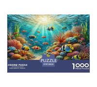 Underwater World 1000 Pieces Jigsaws for Adults Fun, Challenging & Brainteasing Beautiful Home Decoration Challenge High Difficulty 38x26cm/1000pcs